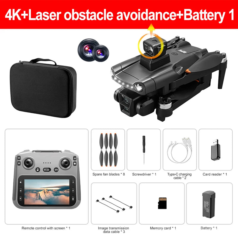 Lenovo V198MAX Foldable Quadcopter 8K HD Dual Camera 50X Zoom 90° Remote Control Angle Intelligent Obstacle Avoidance Brushless