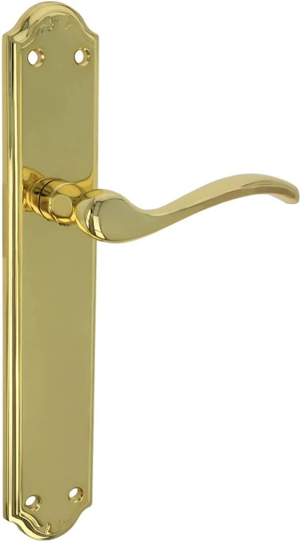 1 Pair European ALFA Zinc Alloied House Door Handle With Plate Gold Juego De Manillas Placa Doradas Para Puertas