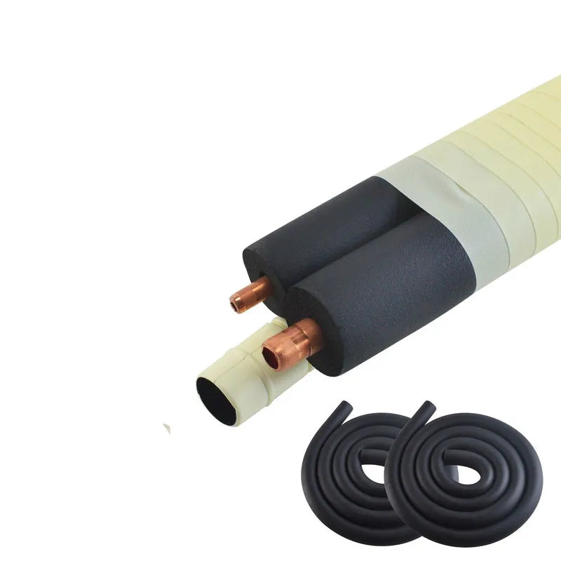 6mm-32mm Black ppr Sponge Pipe Insulation waterproof Pipeline Holder Thermal Tubular Protective sleeve Air conditioning fitting
