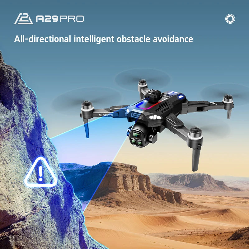 Lenovo New A29 PRO Drone Professional FHD Cameras Screen Remote 5G WIFI Brushless Motor Obstacle Avoidance Foldable Quadcopter