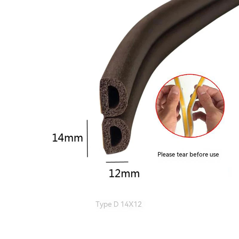 Door and window sealing strip, window windproof, warm insulation, aluminum alloy anti-theft door, door seam, door bottom soundpr