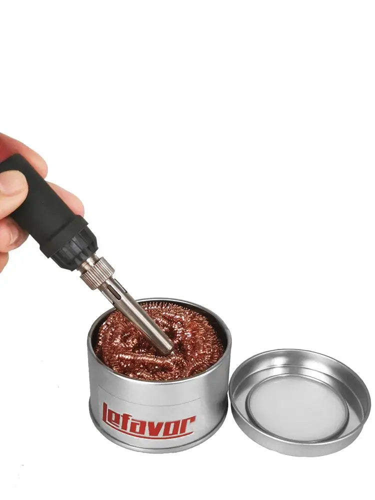 Cleaning Ball Desoldering Soldering Iron Mesh Filter Cleaning Nozzle Tip Copper Wire Cleaner Ball Metal Dross Box Clean Ball