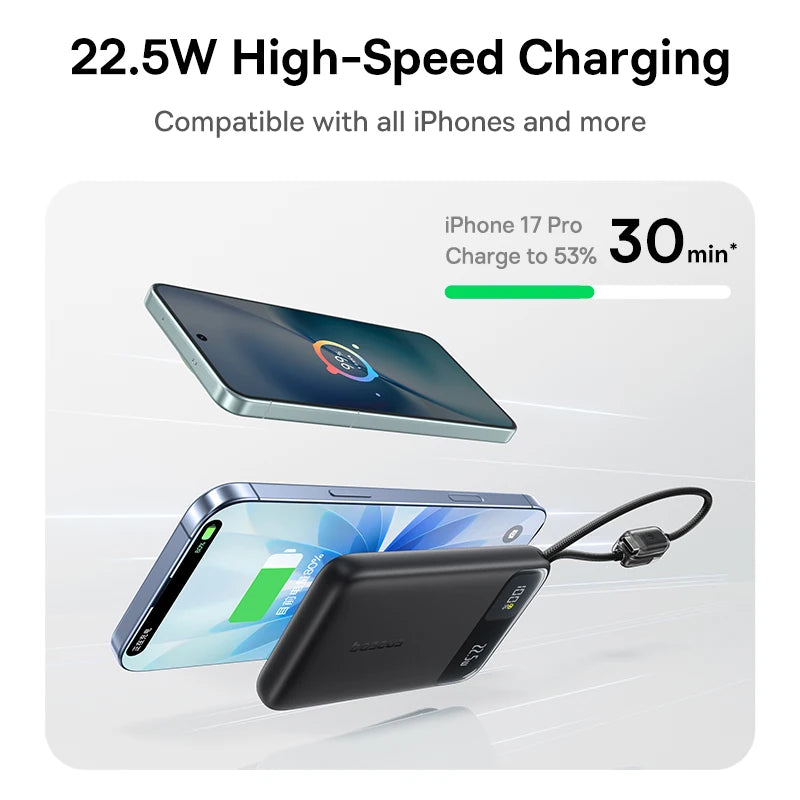 Baseus 10000mAh portable power bank 5W fast charging