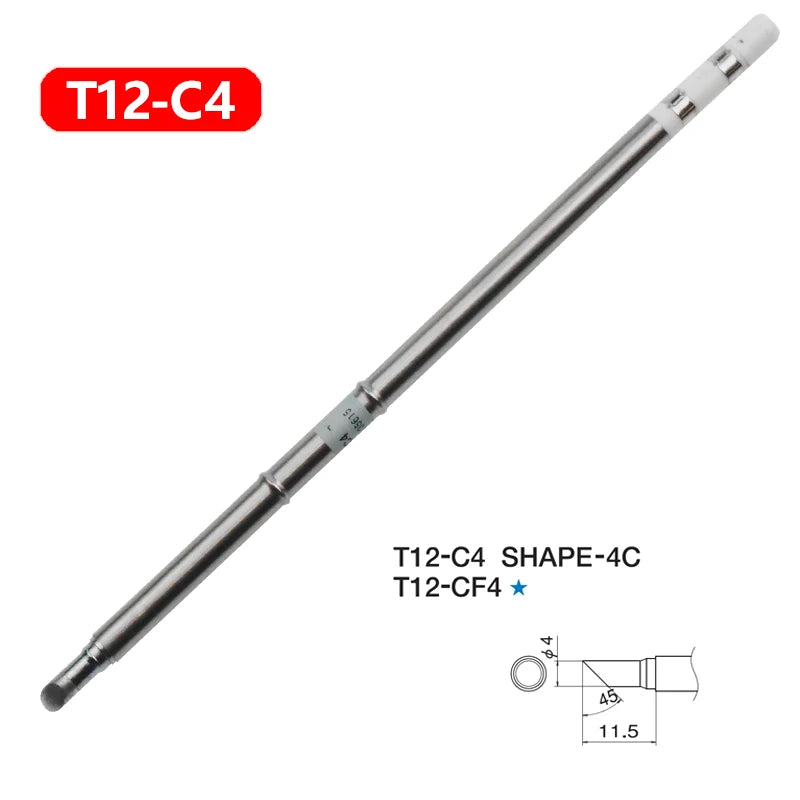 1pc T12 Soldering Iron tips Replacement Various models of Tip Electric Soldering Iron Tip T12- D4 D52 J02 JS02 BC3 CF4 KF KL