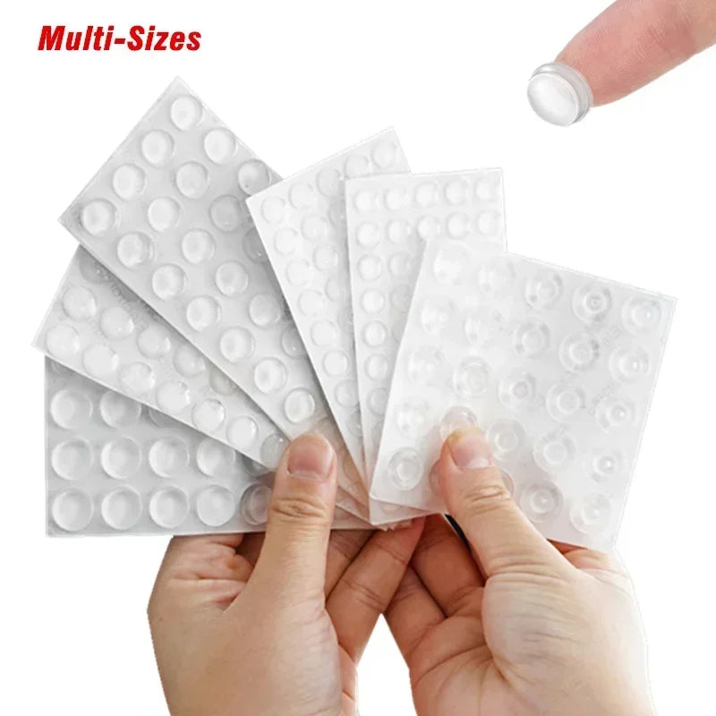 Self-Adhesive Transparent Rubber Anti-Slip Pad Door Stopper Protection