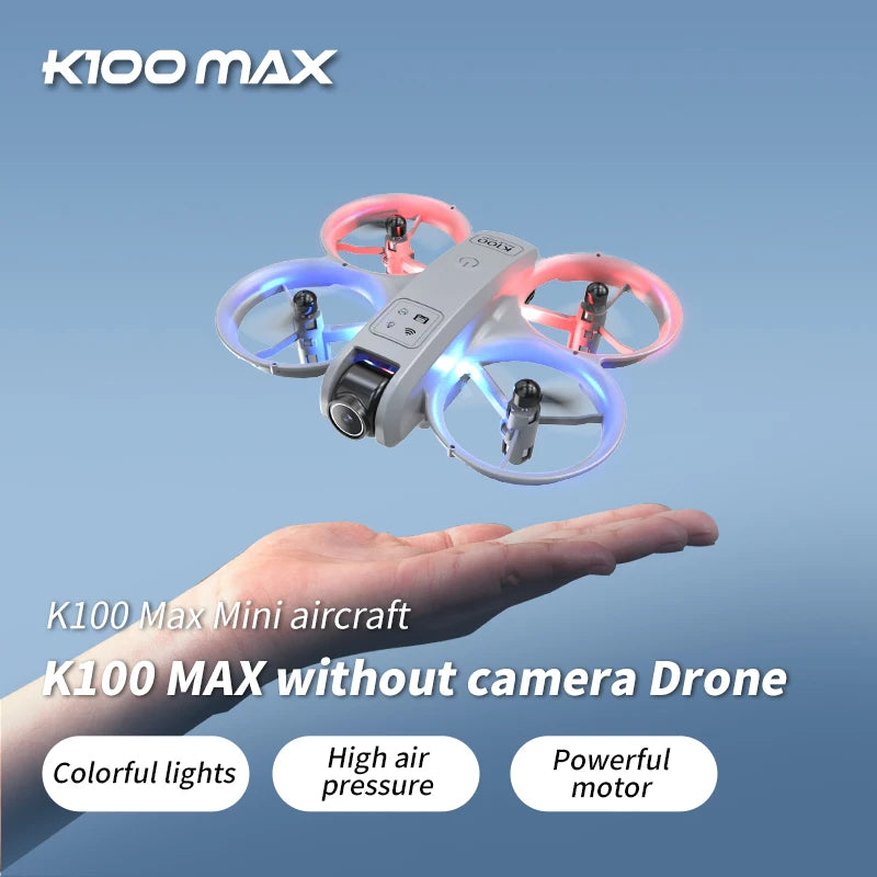 Hot K100 MAX Mini Drone Professional 4K HD Dual Camera Fpv Screen Optical Flow Drone Toys Quadcopter Brushless Dron Toy Gift New