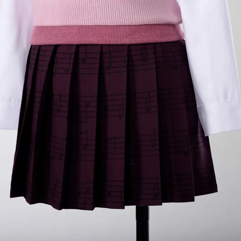 Anime Kaede Cosplay Akamatsu Costume White Shirt Pink Vest Skirt JK School Uniform Role Play Outfit Halloween Carnival Party