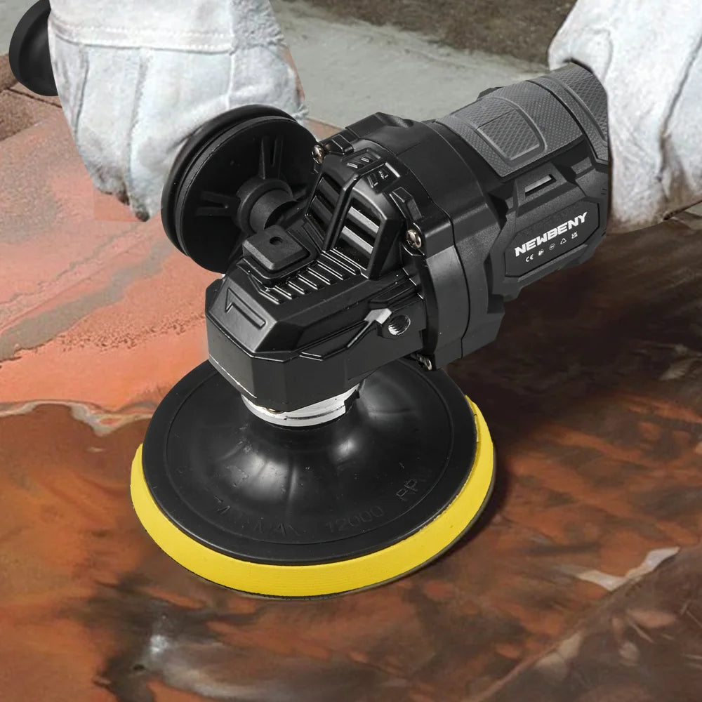 NEWBENY 125mm Brushless Cordless Electric Angle Grinder 3 Gears High Power Grinding Polisher Cutter Tool For Makita Battery Pin