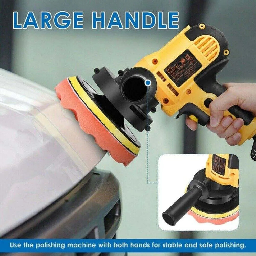 5" Electric Car Polisher Buffer Sander Detailing Orbital Polishing Machine UK
