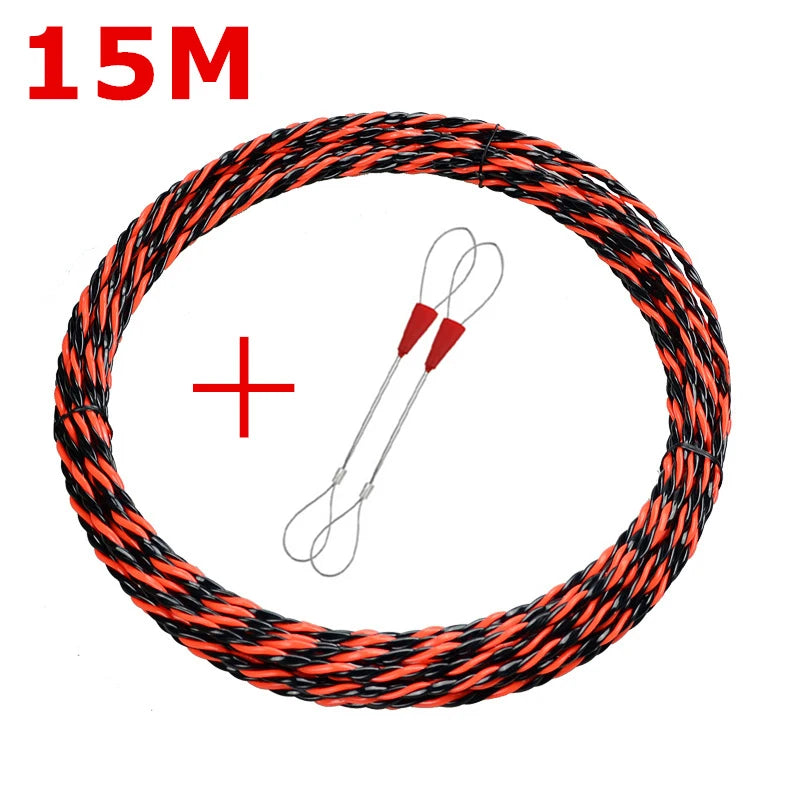 Electrician Threading Device 5/10/15/20/25/30/50M Cable Wire Threader Puller Lead Device Construction Electrician Hand Tools