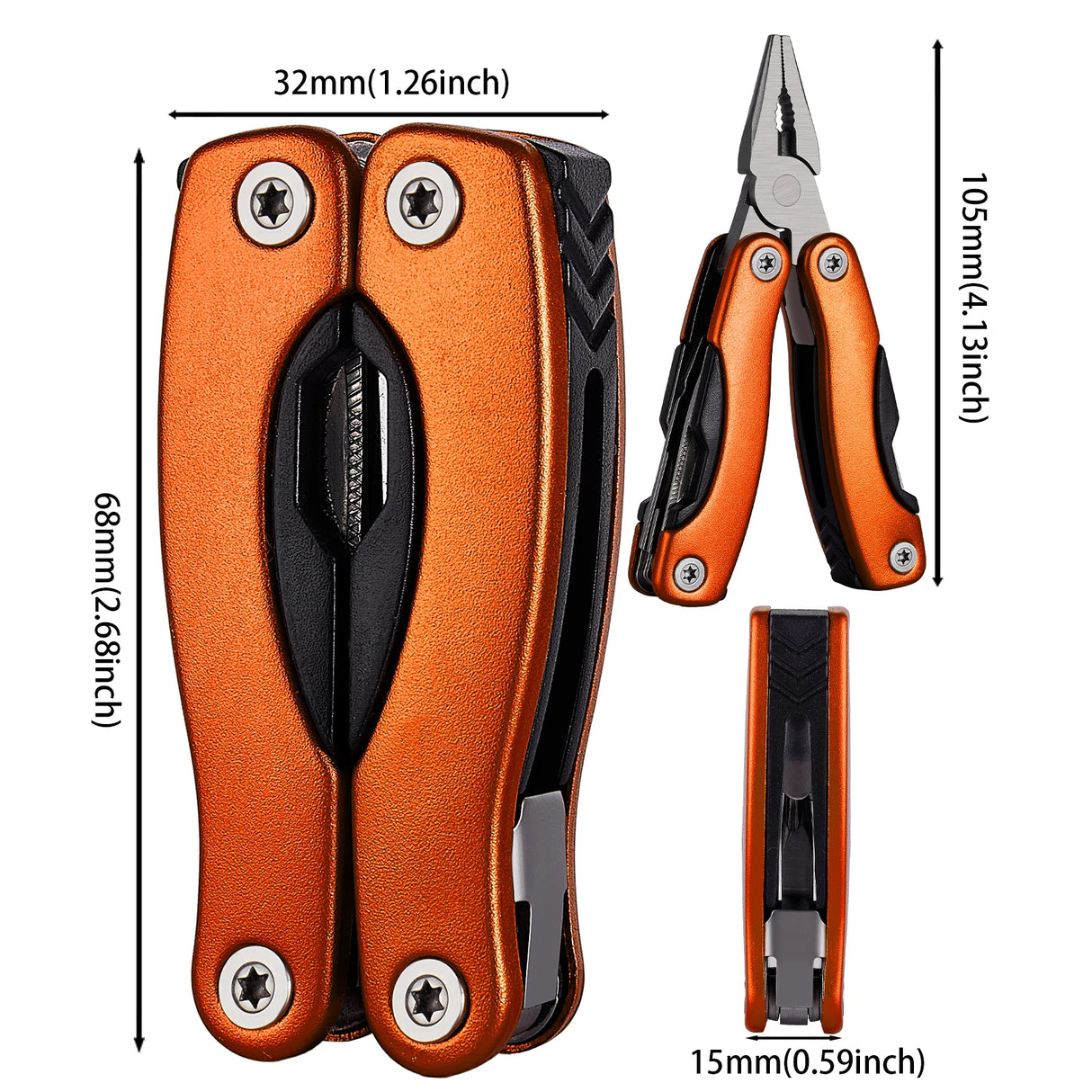 Portable Pocket Multi Tool Pliers Wire Stripper Folding Knife Plier Outdoor Camping Multitool Folding Multifunctional Hand Tools