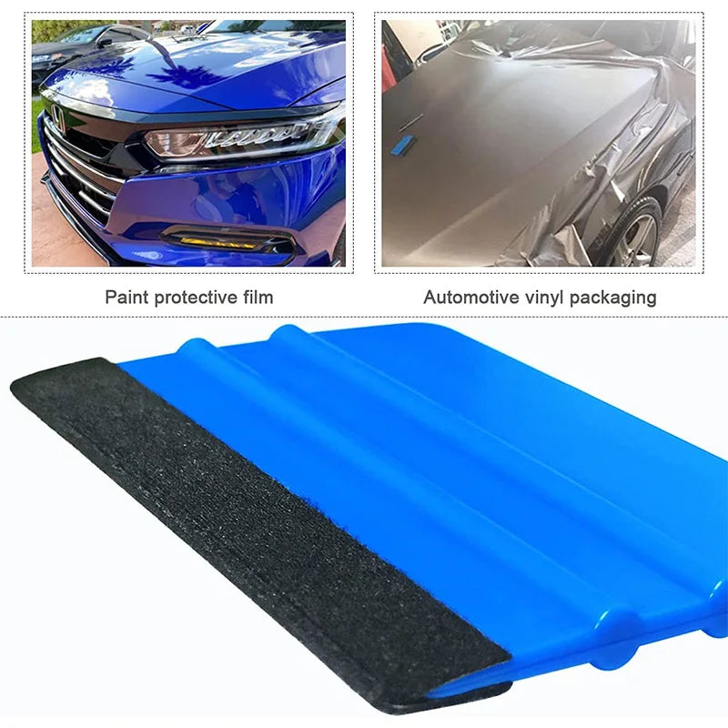 1Pc Auto Styling Felt Edge Vinyl Squeegee Car Vinyl Scraper for Vehicle Window Tint Film Wrapping Applicator Tool