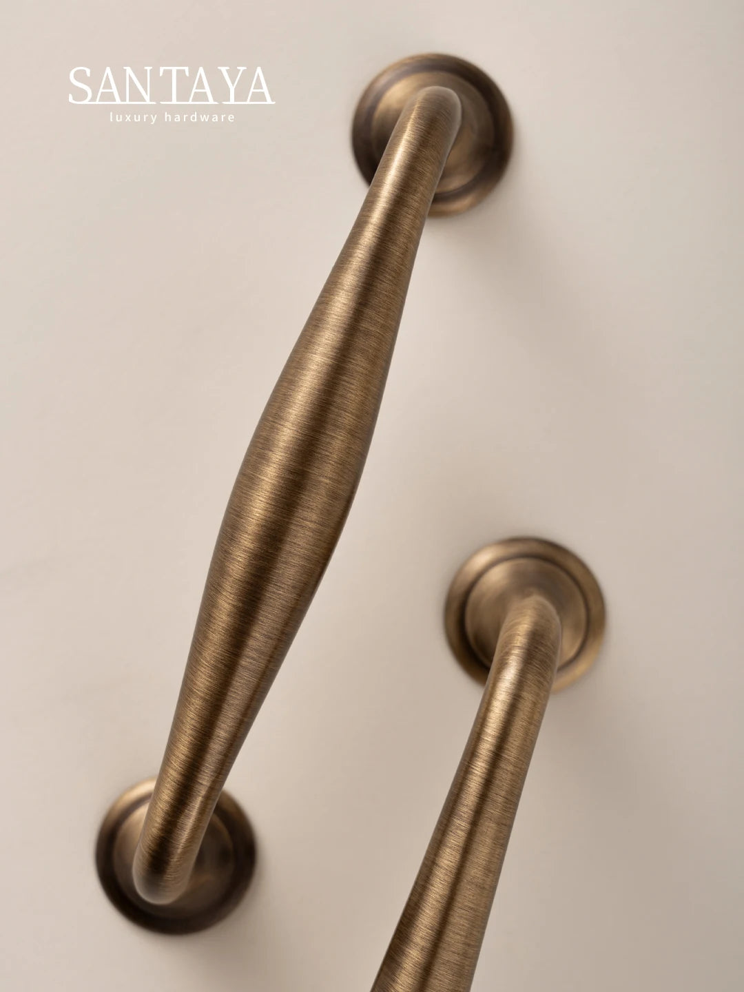 Santaya Antique Brass Furniture Handles and Knobs Bronze Wardrobe Pulls Cupboard Door Knob Retro Brass Kitchen Cabinets Handles