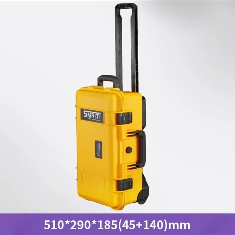 Professional Tool Case Waterproof Tool Box with Wheels Hard Toolbox Work Storage Box Electrician Accessories Organizer Boxes