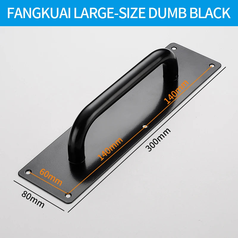 Stainless Steel Doors Handle Sliding Barn Door Handle Furniture Kitchen Cabinet Drawer Handles Pull And Push Door Hardware