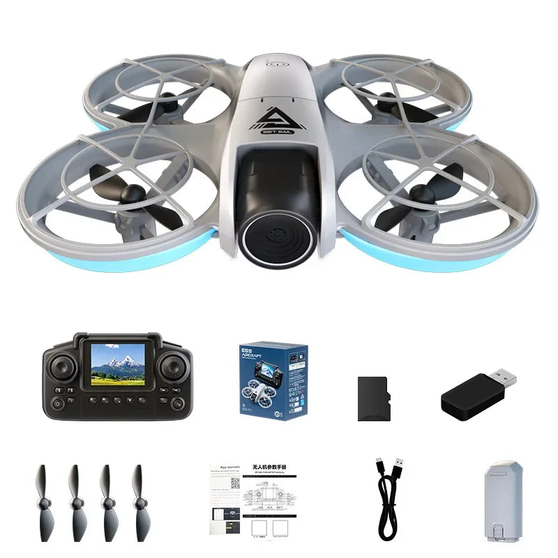 E69 Mini Drone Equipped With Screen Control Dual Cameras Optical Flow Aircraft Remote Control Aircraft, Suitable For Beginners