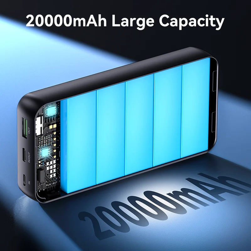 KUULAA 20000mAh portable power bank 5W fast charging
