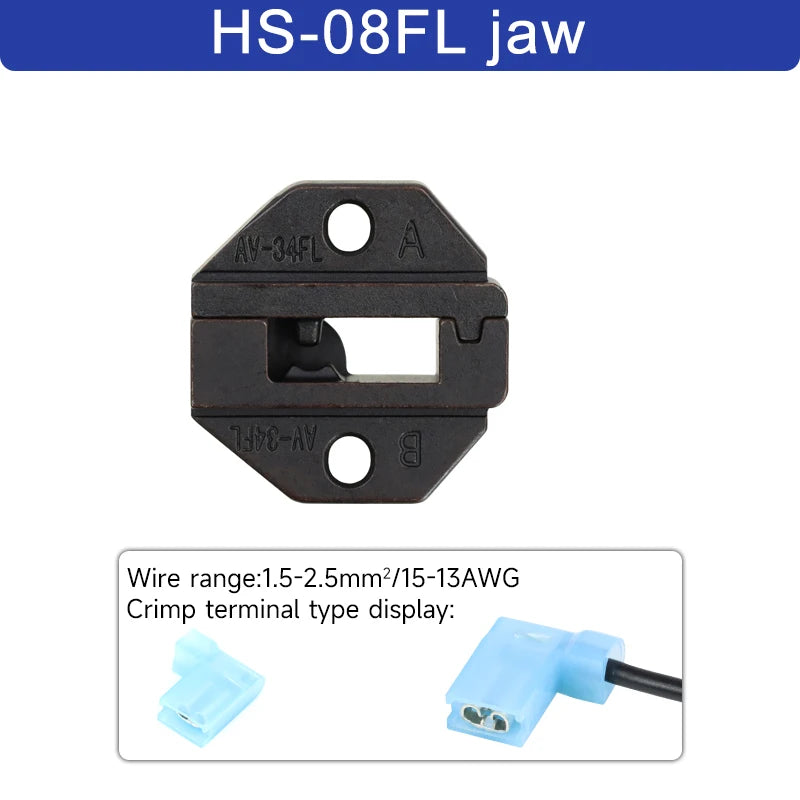 1pcs HS Crimping Pliers Jaw For 230mm/9inch Pliers Plug Spring And Crimping Cap terminals HS-03BC/40J High Hardness Jaw Tool