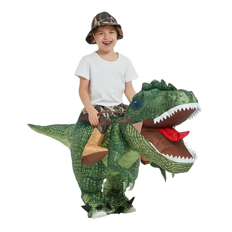 Latest hot selling inflatable riding type Tyrannosaurus rex costume adult Halloween Cosplay party costume funny animal theme