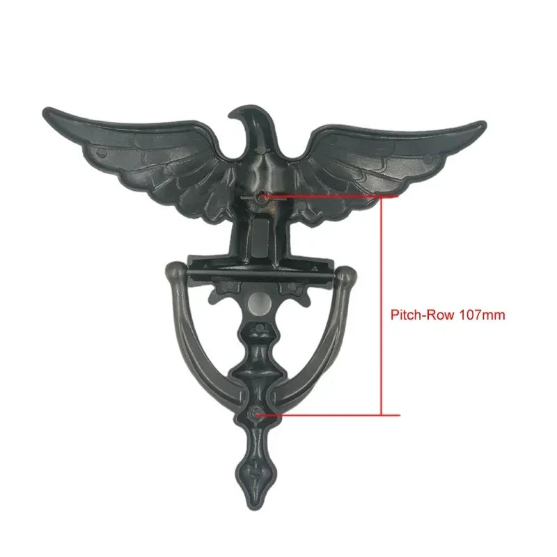 1pcs Zinc Alloy Antique European Style Eagle Head Door Knocker Door Knockers Home Decor Ring Furniture Handle Hardware