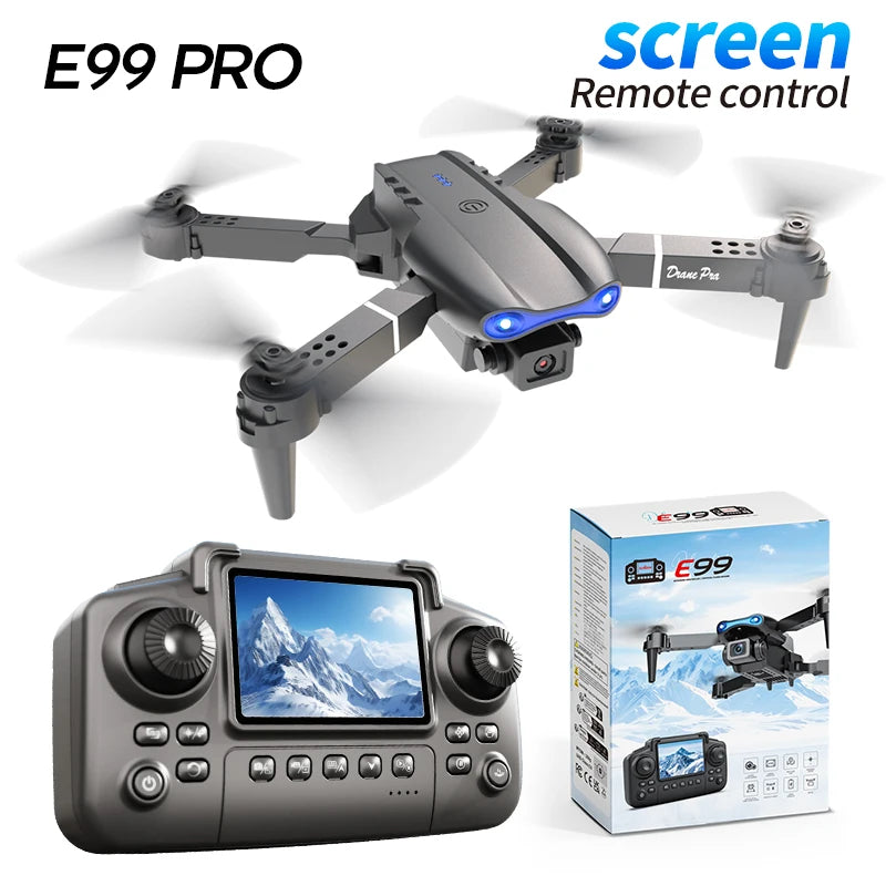 E99 PRO Drone Screen Control Aerial Drone High Definition Dual Camera Remote Control Aircraft, Folding Quadcopter Kid Gift
