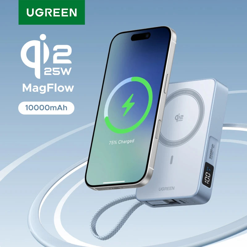 UGREEN 10000mAh portable power bank 25W fast charging