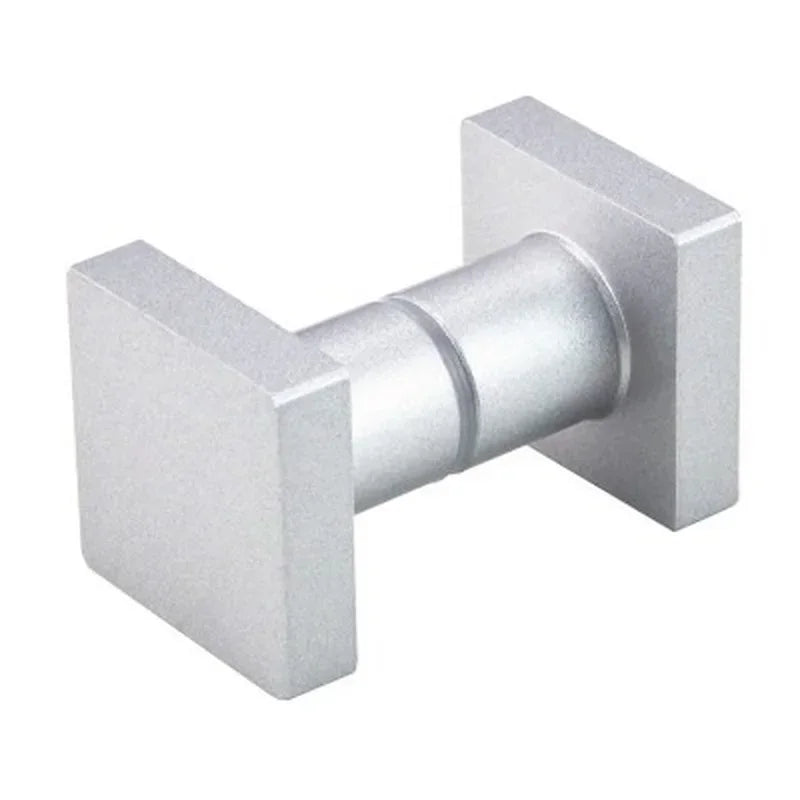 Black Shower Room Glass Door Handle Back-to-Back Frameless Push Sliding Door Solid Bathroom Shower Door Handle