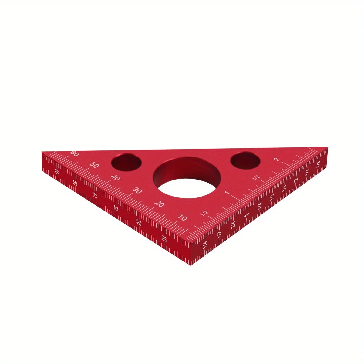 Aluminum Right Angle Ruler Woodworking Ruler Triangle Ruler Scales Machinist Carpenter's Square Height Measuring Tools Gauge