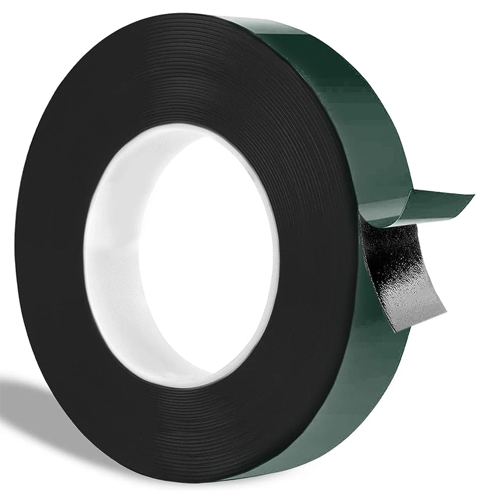 10M Double Sided Foam Tape 8-50cm Width Black PE Sponge Ultra-strong Self-adhesive Waterproof Heavy Duty Mounting Tape for Decor