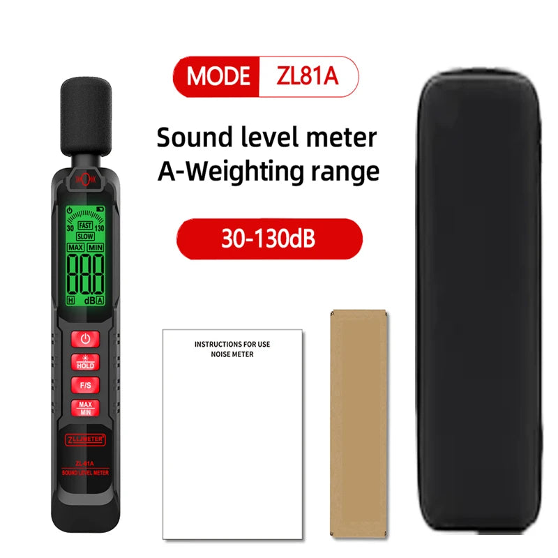 New Digital Noise Meter Sound Level Meter Handheld DB Meter A-Weighted 30~130dB Audio Measuring Instrument Decibel Monitor