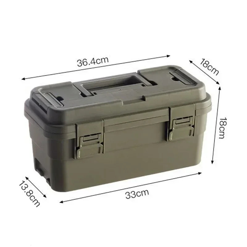 Complete Tool Box Storage Organizer Hardware Parts Tool Box Double-layer Camping Tools Case Portable Carry Case Professional