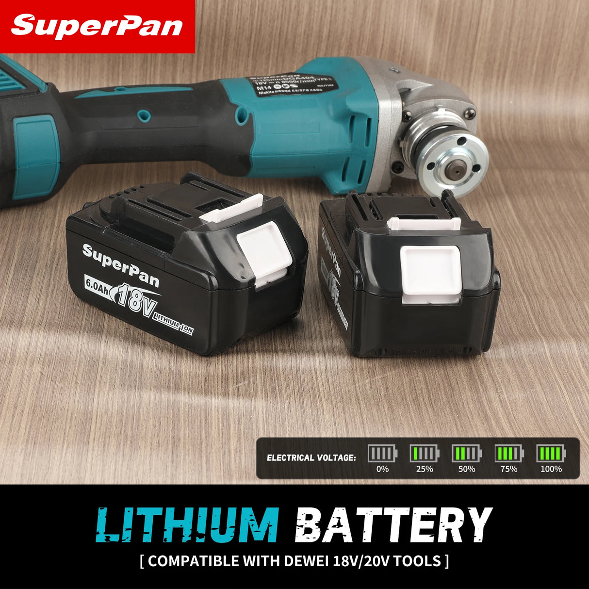 18V Rechargeable Battery - Compatible with Makita Tools, Ensuring Long-lasting Power Supply for Your Tools