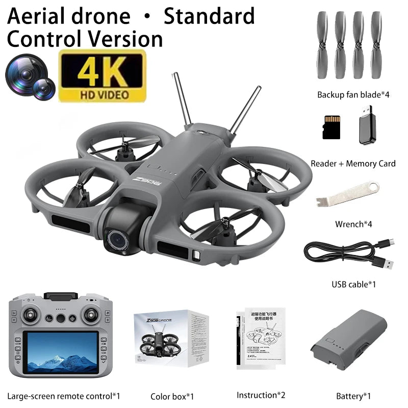 2026 Z906 Device Intelligent Obstacle Avoidance Toy Remote Control Flying Quadcopter Drone Smart Hover Helicopter Remote Control