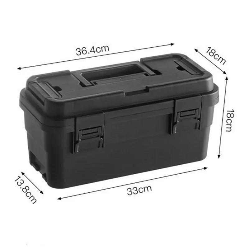 Complete Tool Box Storage Organizer Hardware Parts Tool Box Double-layer Camping Tools Case Portable Carry Case Professional