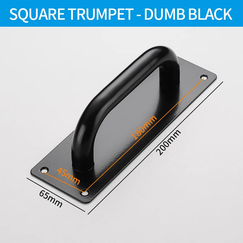 Stainless Steel Doors Handle Sliding Barn Door Handle Furniture Kitchen Cabinet Drawer Handles Pull And Push Door Hardware