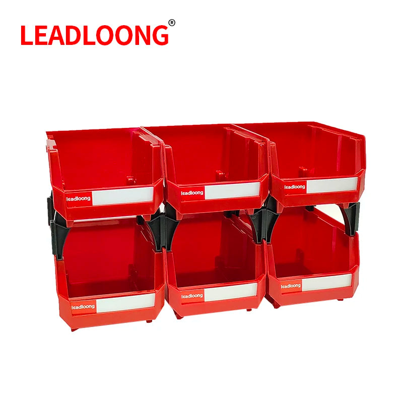 V1310 Plastic Stackable Storage Bins Screw Storage Boxes Stackable Bin (6/24pcs)