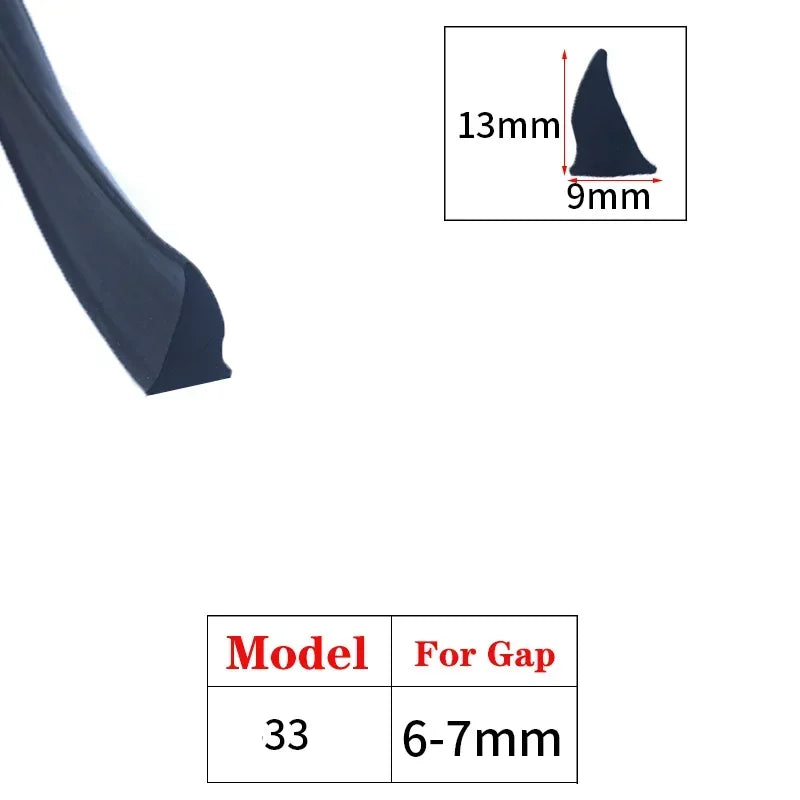 1/3/5M Door And Window Sealing Strip Aluminum Windproof Alloy Fixed Glass Gap Three T Type Fill The Card Slot Rubber Strips