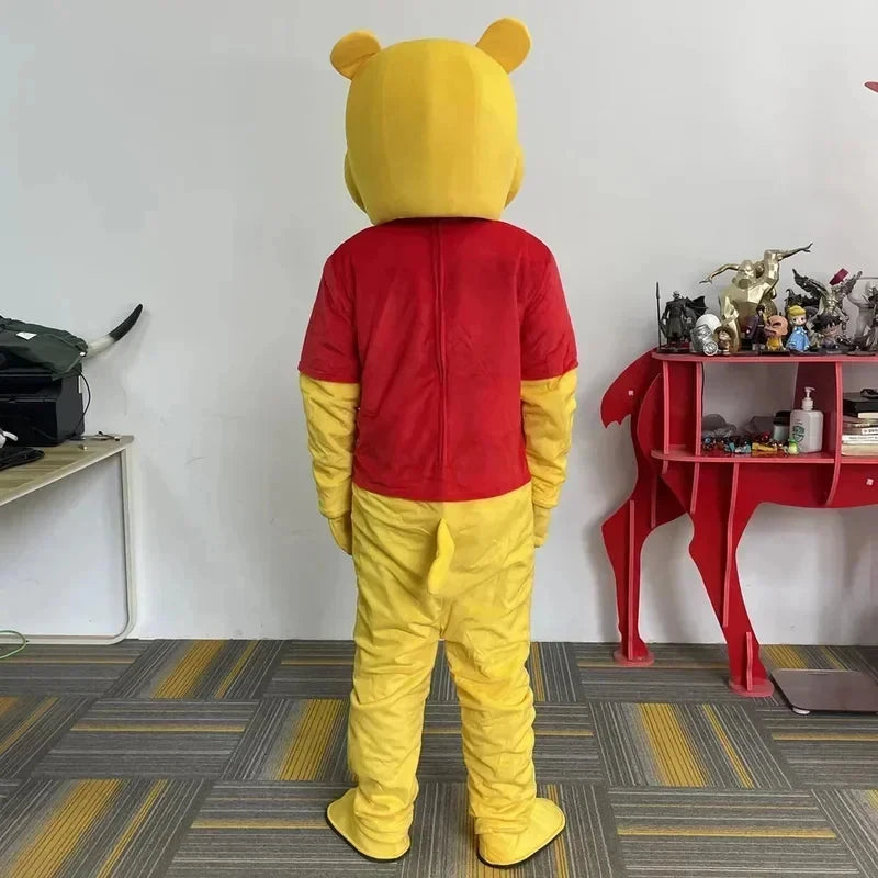 ABC123Cosplay cut Winnie the Pooh bear Mascot Cartoon character Advertising Costume Party Animal car4,b;6.k,9/g'