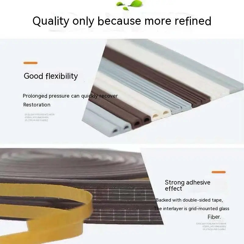 Door and window sealing strip, window windproof, warm insulation, aluminum alloy anti-theft door, door seam, door bottom soundpr