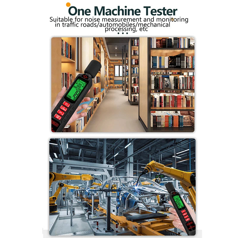 New Digital Noise Meter Sound Level Meter Handheld DB Meter A-Weighted 30~130dB Audio Measuring Instrument Decibel Monitor