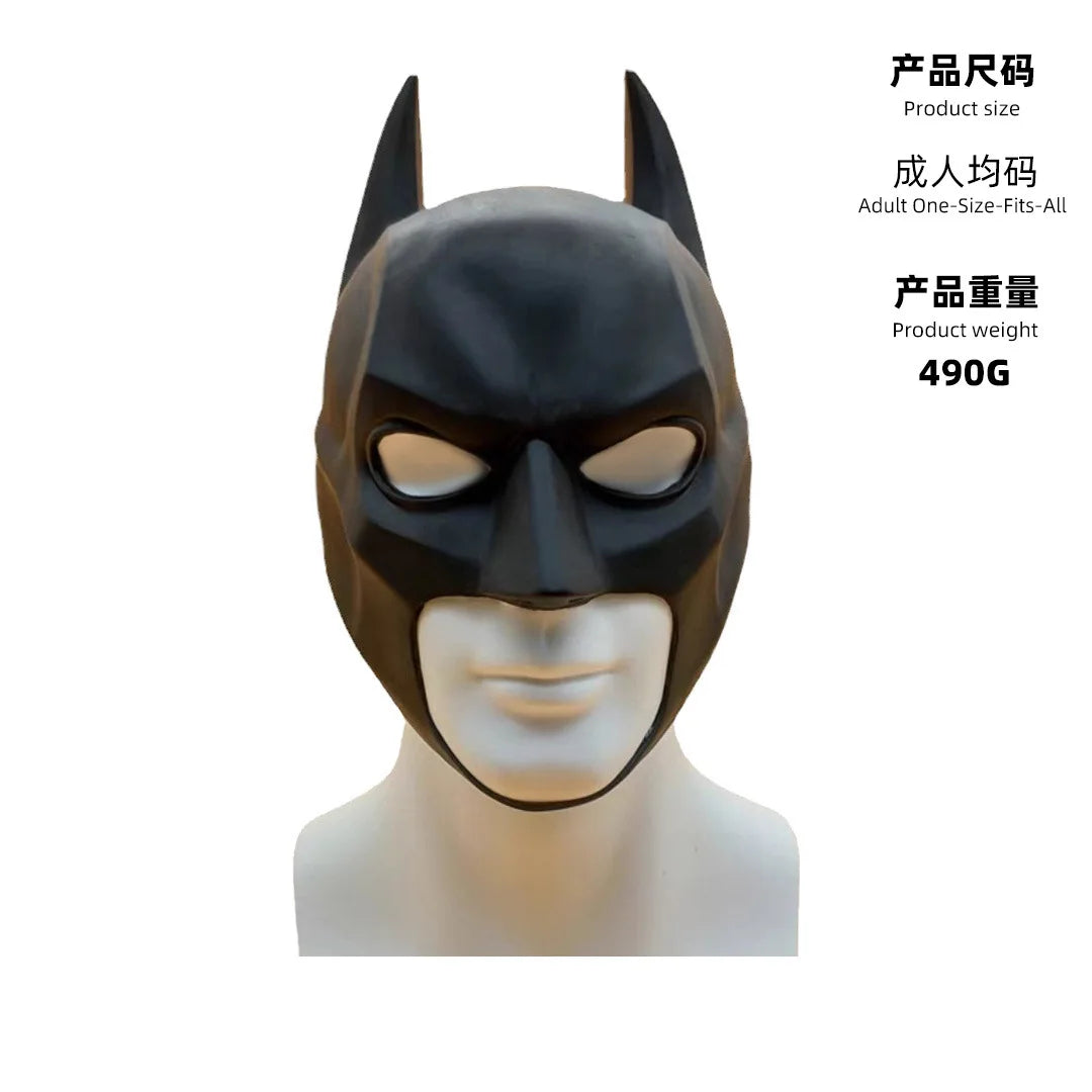 Superhero Bat Cosplay Costume Batman Bodysuit Headgear Cloak Set Festival Theme Party Role Playing Outfits for Adult Boys