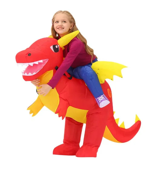 T-Rex Dinosaur Costumes Full Body Half Body Inflatable Outfits Funny Party Props Halloween Purim Carnival Party Performance Wear
