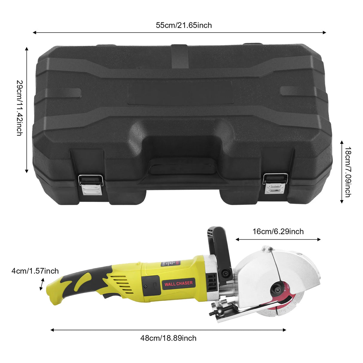 4000W Wall Slotting Machine Electric Wall Chaser Groove Cutting MachineSteel Concrete Cutting Machine 220V
