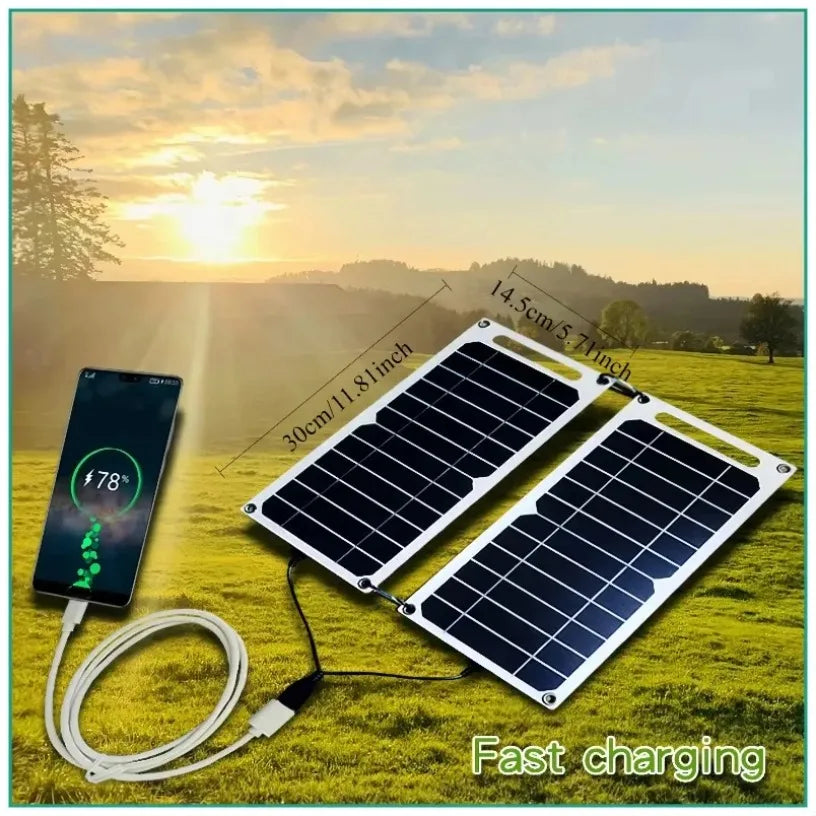 For Outdoor emergency USB 5-35W Waterproof Portable Charger Solar Panel Can be fixed backpack for Outdoor Hiking, Camping
