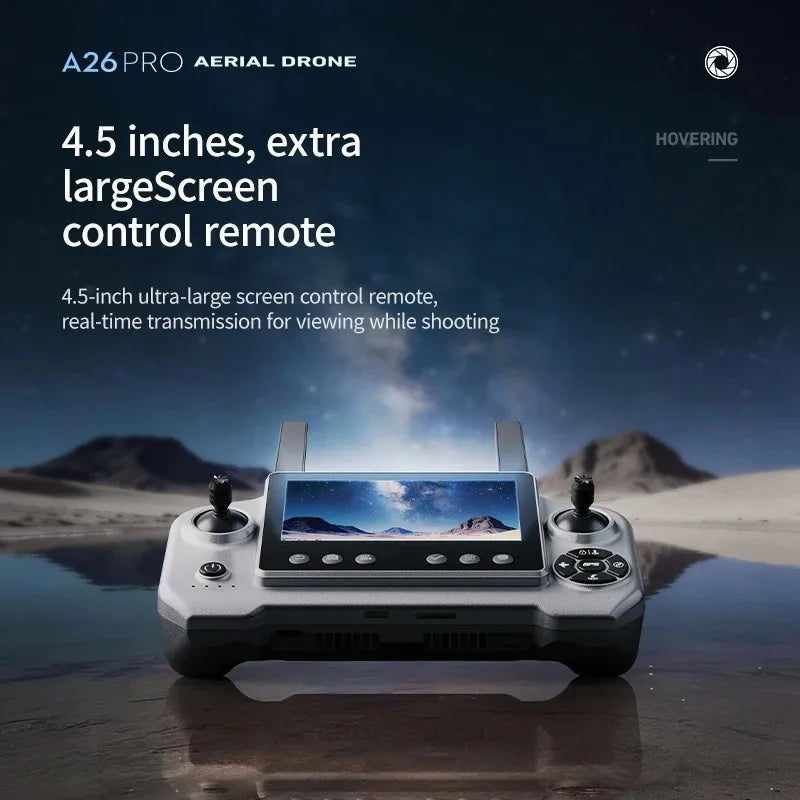 Lenovo A26 Pro FPV Drone 4K HD Triple Camera Brushless Motor Obstacle Avoidance Foldable RC Quadcopter 4K With Carrying Case