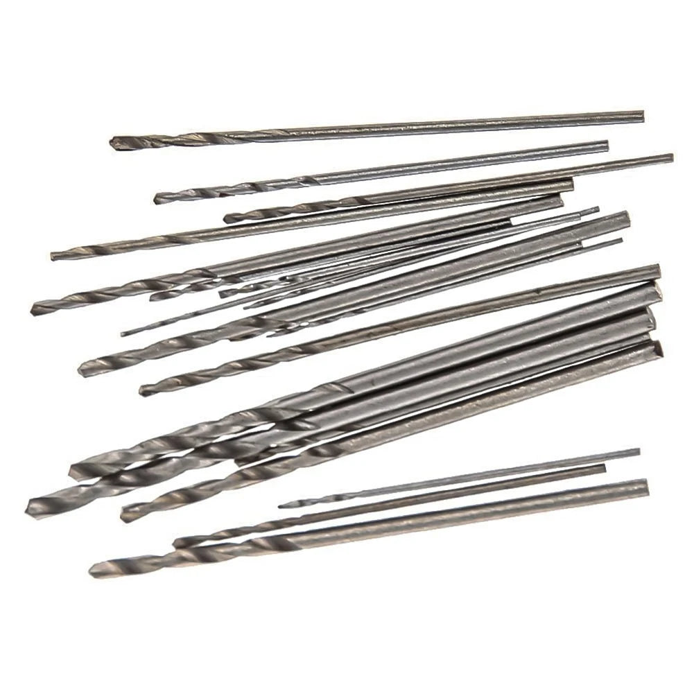 20Pcs 0.3mm-1.6mm Mini HSS Spiral Drill Bit Set With Box Drill Bits Set For Precision Crafts Jewellery Watch Repair
