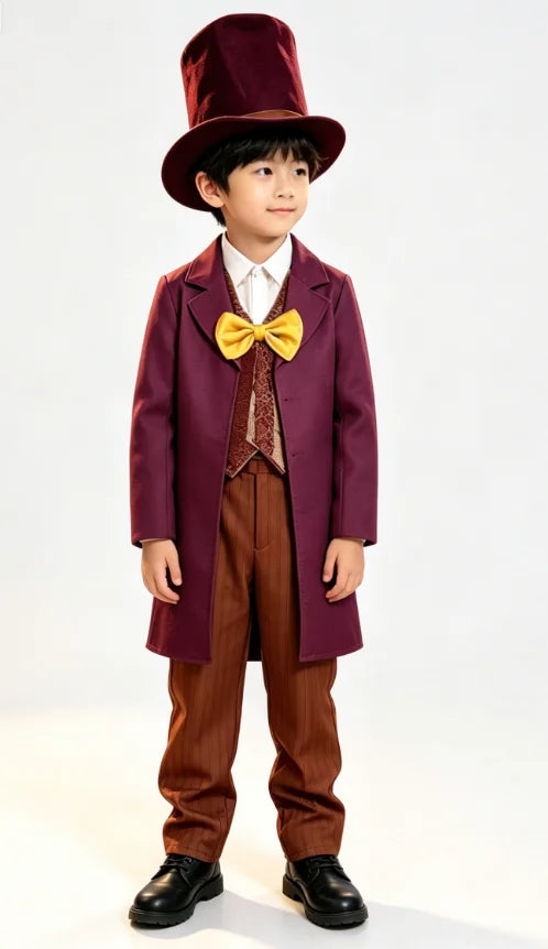 Boys Candy Factory Gentleman Costume Set with Top Hat