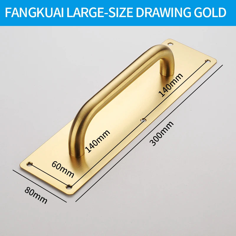 Stainless Steel Doors Handle Sliding Barn Door Handle Furniture Kitchen Cabinet Drawer Handles Pull And Push Door Hardware