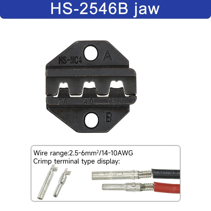 1pcs HS Crimping Pliers Jaw For 230mm/9inch Pliers Plug Spring And Crimping Cap terminals HS-03BC/40J High Hardness Jaw Tool