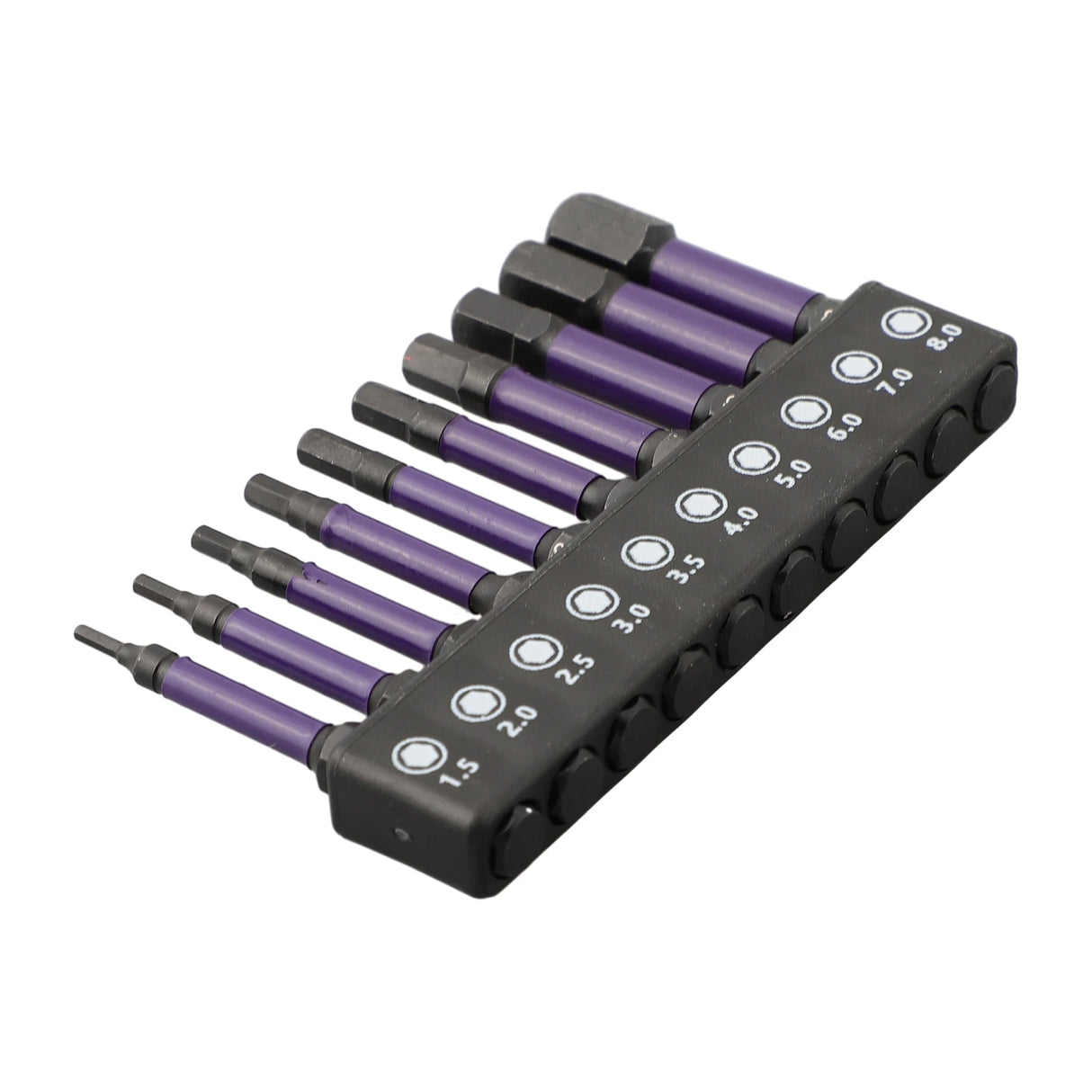10Pcs Hex Head Wrench Drill Bit With Screwdrivers Bit Holder Set 1/4" Quick Release Shank Magnetic Screwdriver Bit Tools H1.5-H8